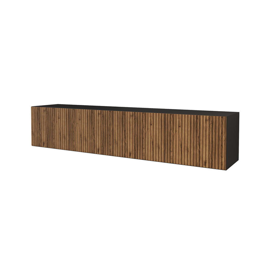 ALTDECOR NÍZKÁ komoda NOA-2-W 2x100x40x40 cm – černá / Katania