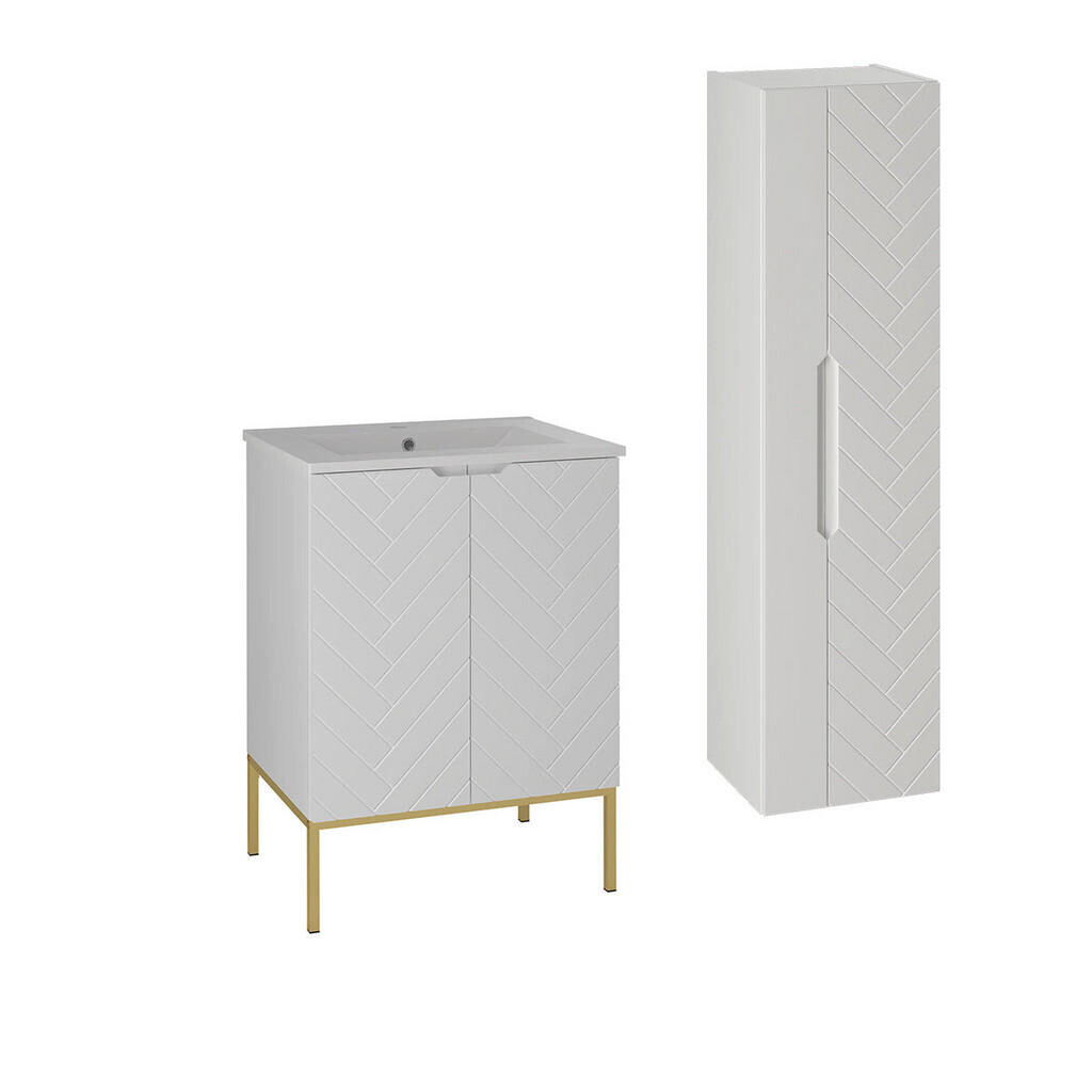 Petits-meubles KOUPELNOVÝ NÁBYTEK 60cm Daria 2er-Set Bílá