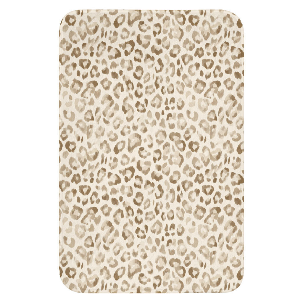 OnlyWow WC PŘEDLOŽKA Leopard - Classic - Béžová 40x60 cm