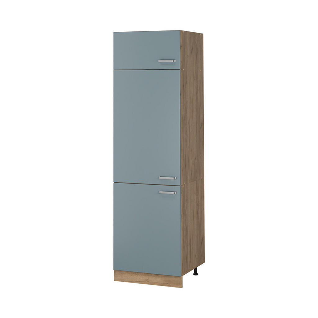 Vicco VYSOKÁ SKŘÍŇ R-Line, Modrošedá/Zlatý mocný dub, 60 cm