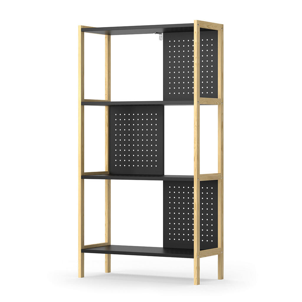 Vicco STOJÍCÍ POLICE Elvia, Černá, 63 x 120 cm