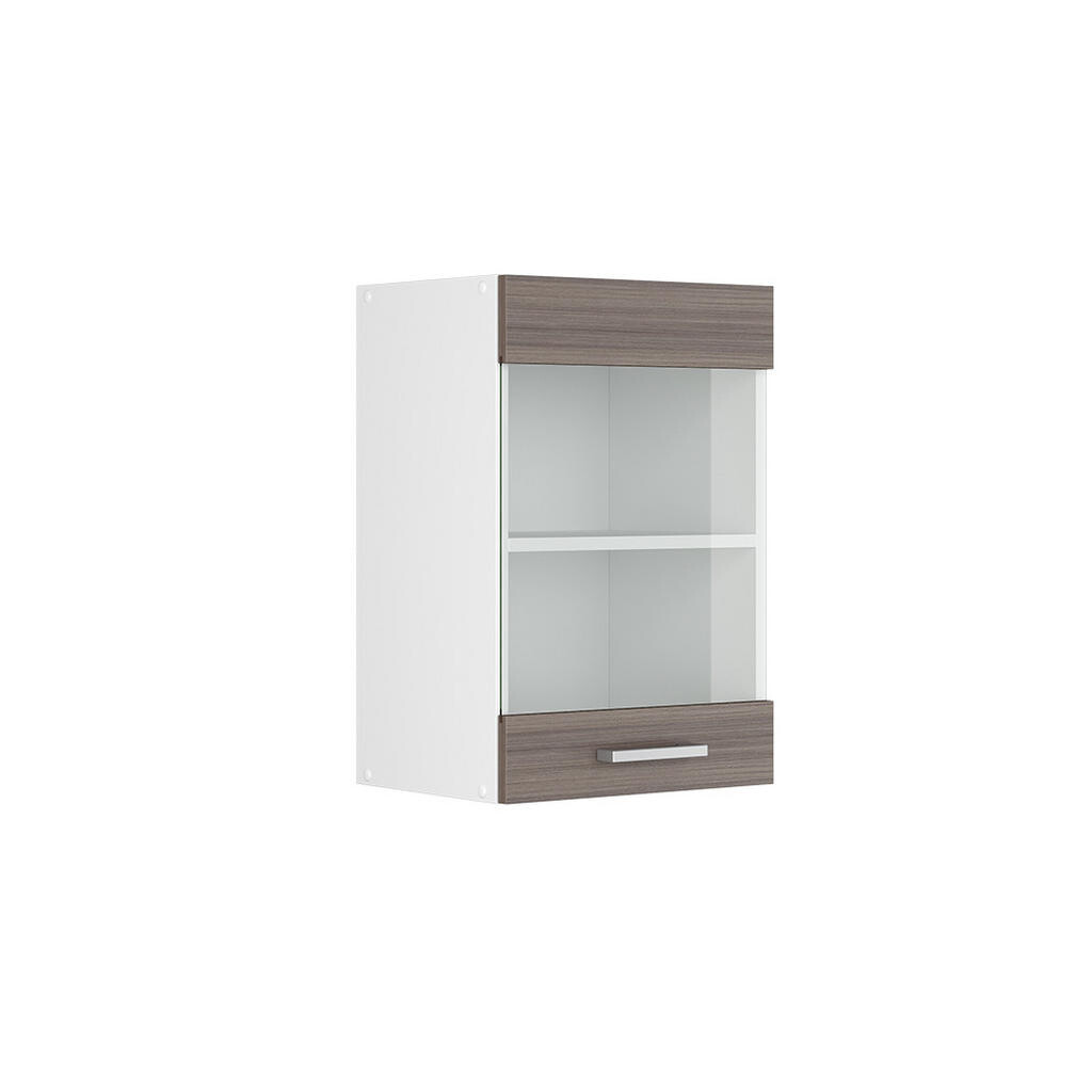 Vicco UNIVERZÁLNÍ NÁSTĚNNÁ SKŘÍŇKA R-Line Šedá 40 cm se skleněnými dvířky