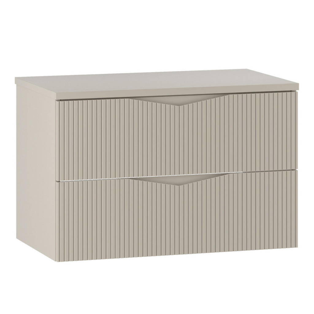 Badplaats SKŘÍŇKA POD UMYVADLO Calen 2 zásuvky cashmere - 80 x 46 x 52 cm