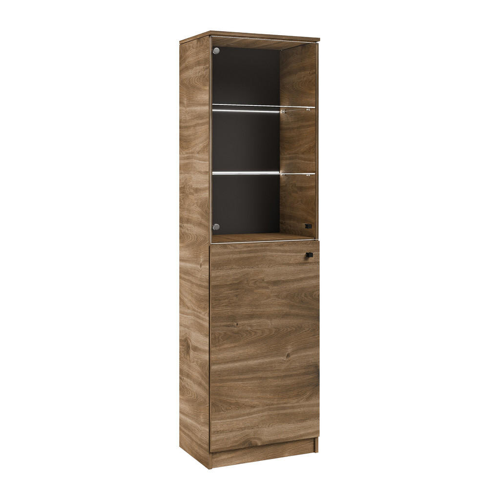 MASSENO VITRÍNA NESTOS 50/190/40 cm Hnědá