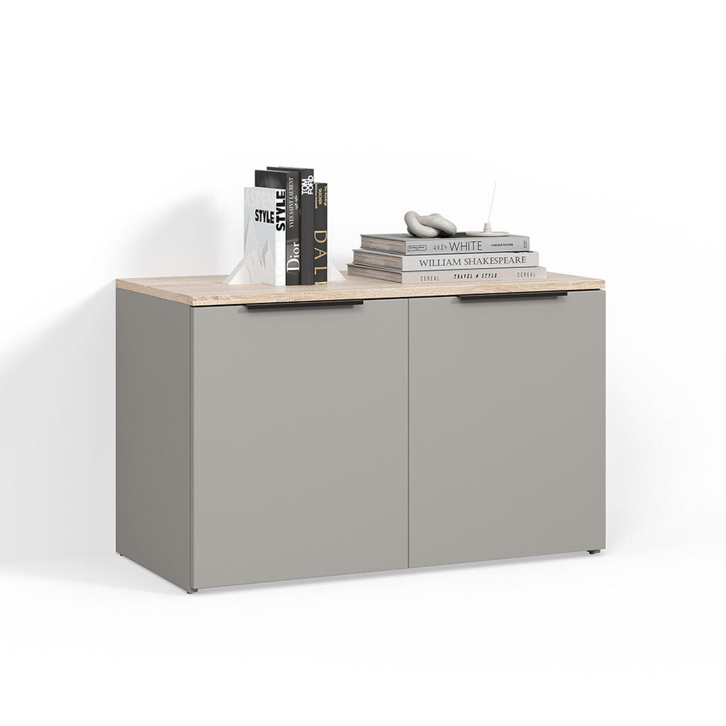 Livinity® KREDENC Piave Greige se 2 dveřmi