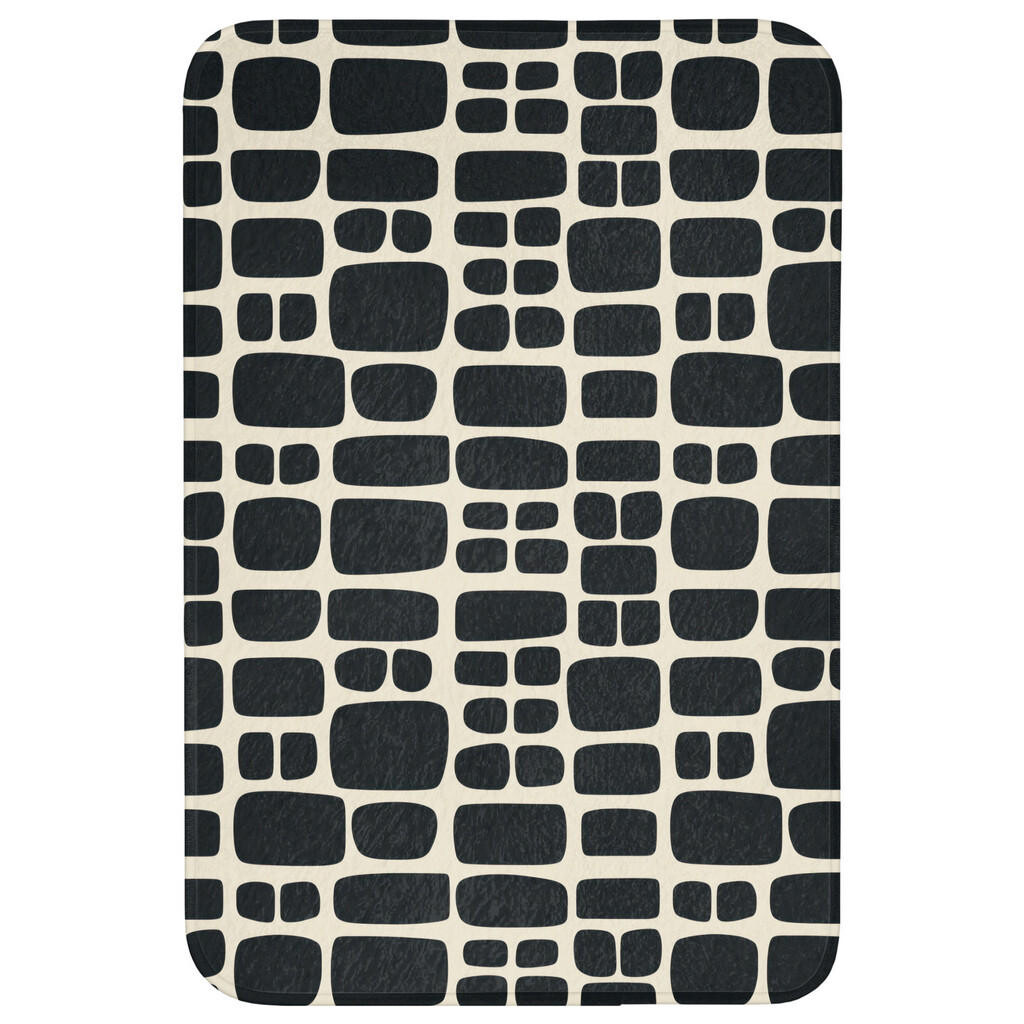 OnlyWow WC PŘEDLOŽKA Moderní - organické - černé 60x90 cm