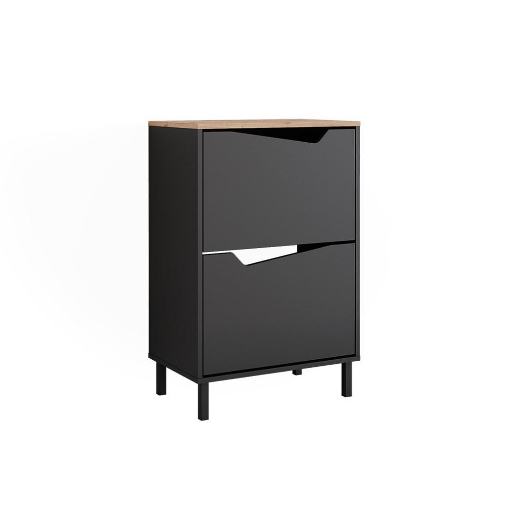 Vicco BOTNÍK NA BOTY Marelle Antracit/Artisan 60 x 91.6 cm se 2 přihrádkami