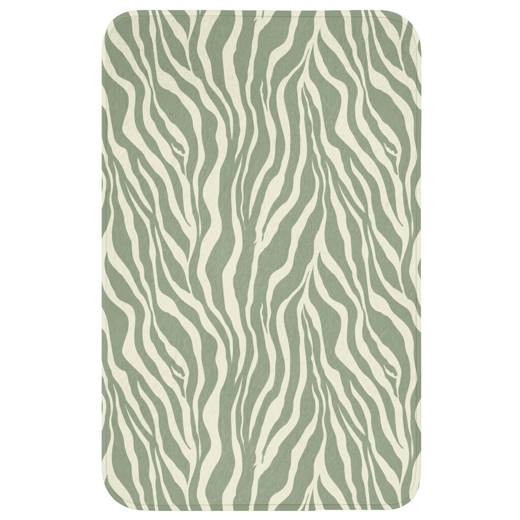 OnlyWow WC PŘEDLOŽKA Zebra - Motiv - zelená 50x80 cm