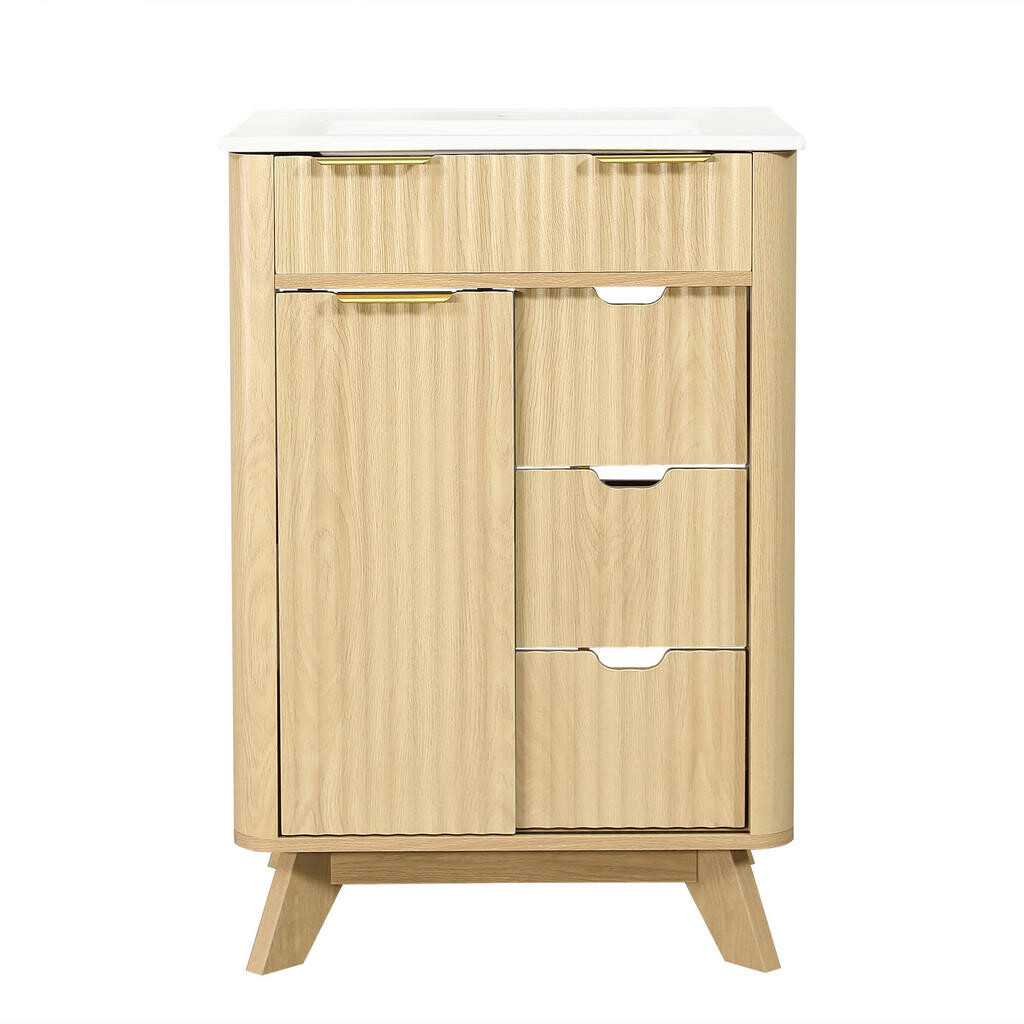 FLIEKS KOUPELNOVÁ SKŘÍŇKA, vlnitý design, 61 cm