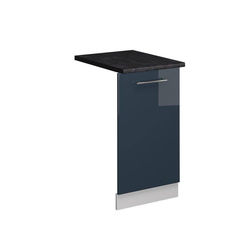 Vicco ČELNÍ PANEL MYČKY Fame-Line Tmavě modrá s vysokým leskem 45 cm , PD Antracit