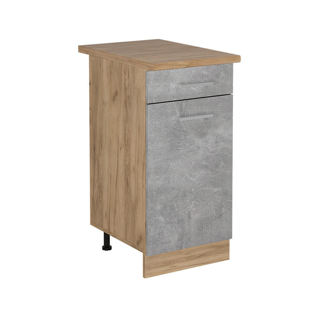 Vicco SPODNÍ SKŘÍŇKA KUCHYŇSKÉ LINKY R-Line Beton 40 cm , PD Dub