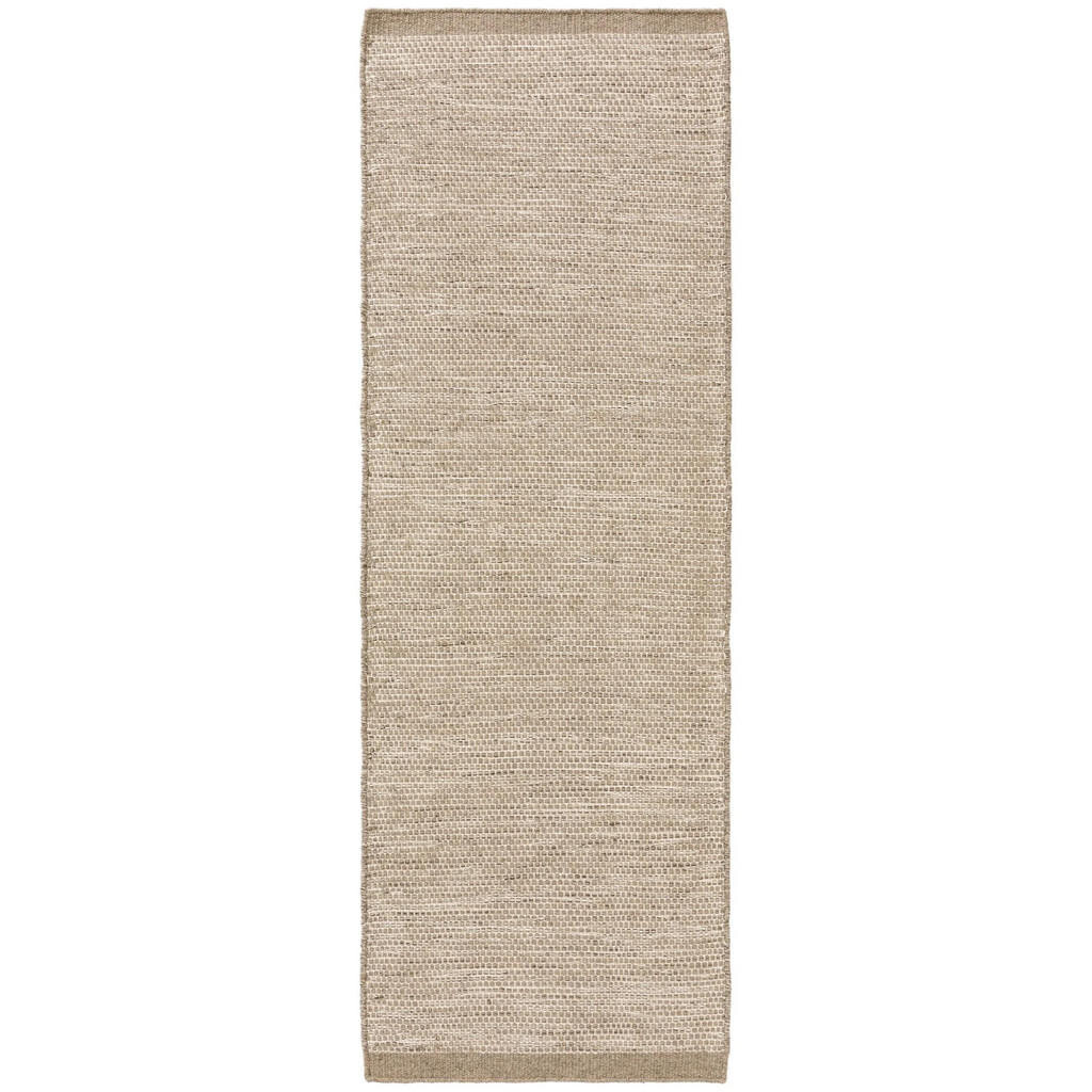 benuta Pure VLNĚNÝ koberec Rocco Taupe 80x250 cm