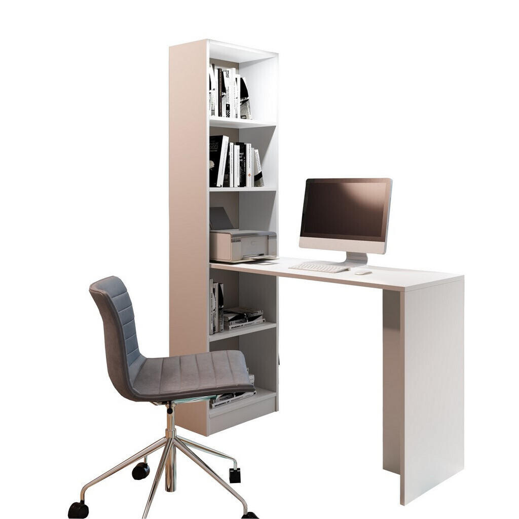 Kier Furniture PSACÍ STŮL B-1 s regálem Bílá