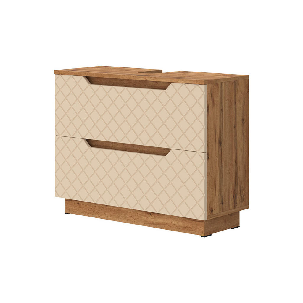 Vicco DOLNÍ SKŘÍŇKA POD DŘEZ Lotta Kašmír 79.6 x 62.5 cm se 2 zásuvkami
