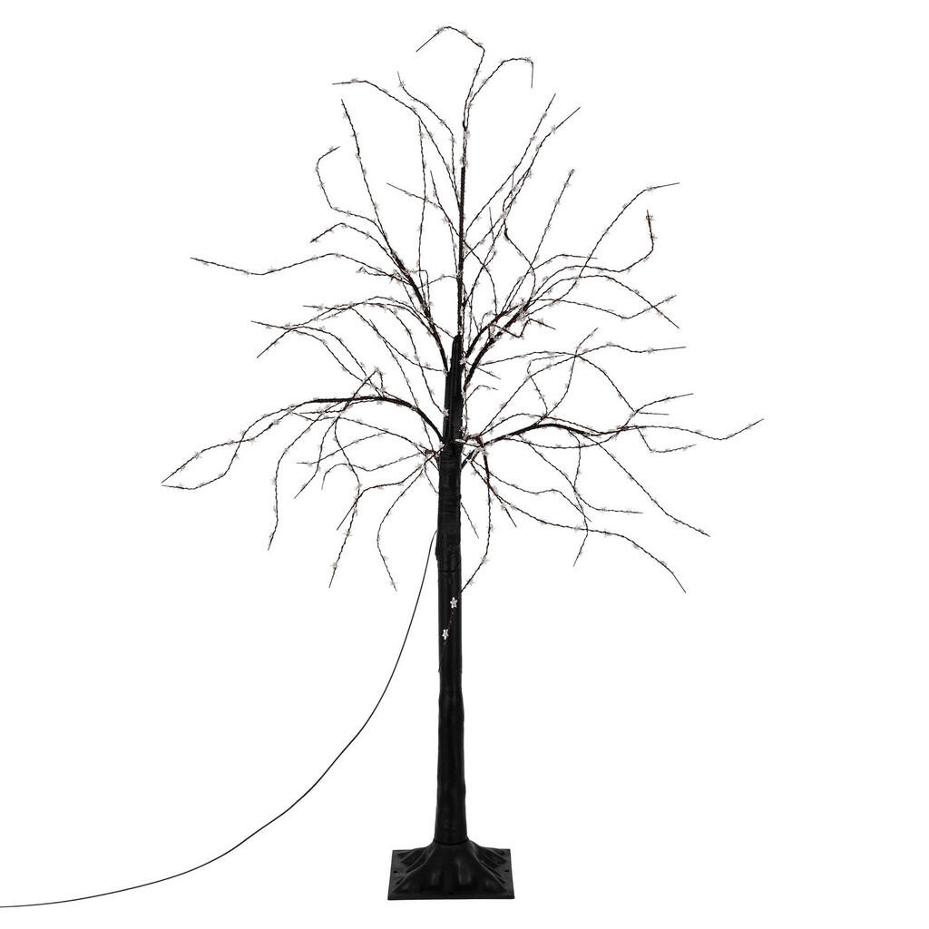 ECD-Germany LED STROM 120 cm s 480 teplobílými LED diodami, ohebné větve, pro venkovní použití, IP44