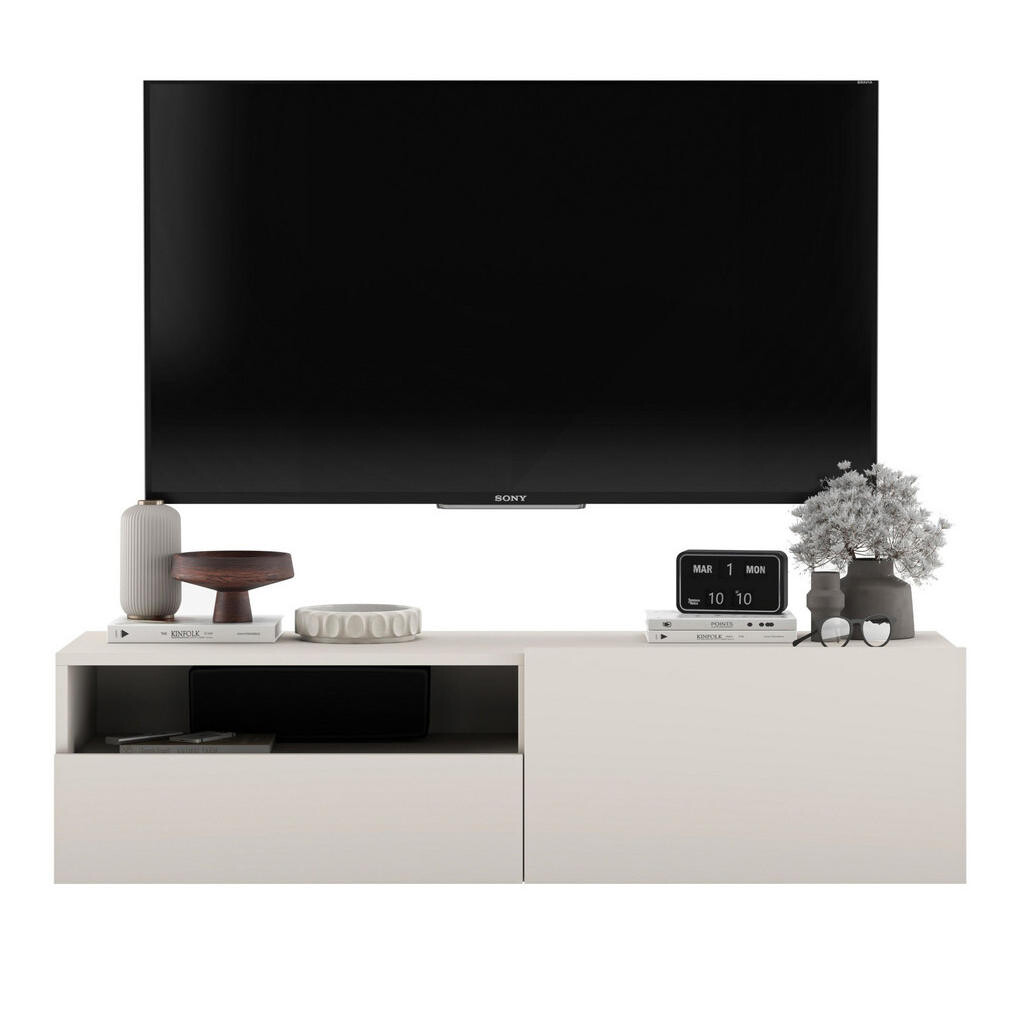 Meble Lindner TV stolek Enjoy Kašmír mat 120 cm se zásuvkou