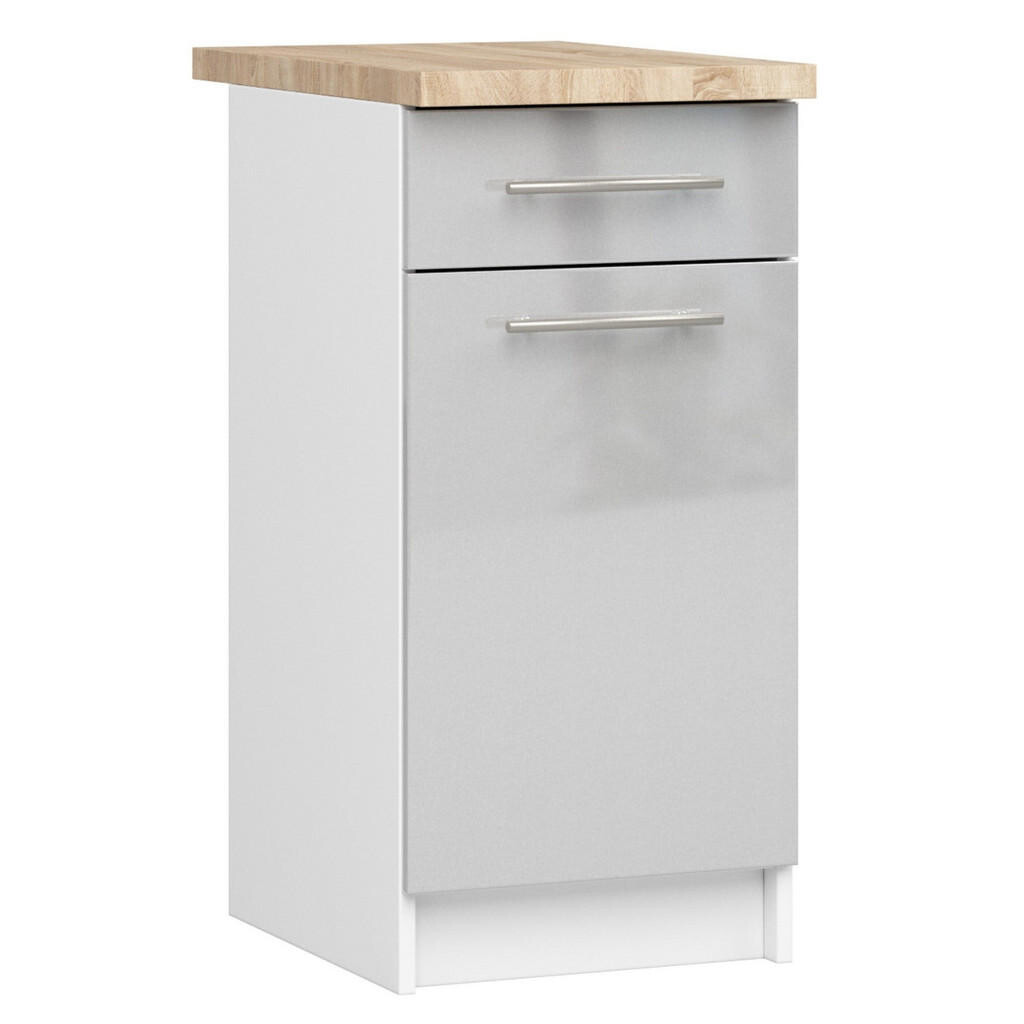 RAUMHIRSCH FURNITURE SPODNÍ SKŘÍŇ Bílá, metalický lesk 85/40/46