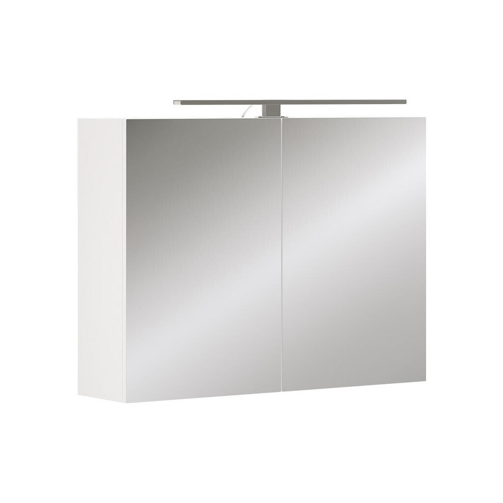 Vicco KOUPELNOVÁ SKŘÍŇKA SE ZRCADLEM Lavio Bílá 80 x 60 cm s osvětlením LED