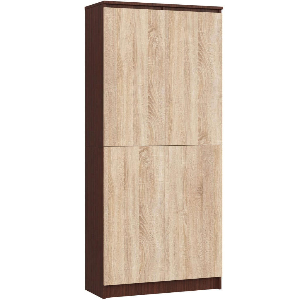 RAUMHIRSCH FURNITURE STOJANOVÁ POLIČKA Tmavě hnědá, dub Sonoma 180/80/35