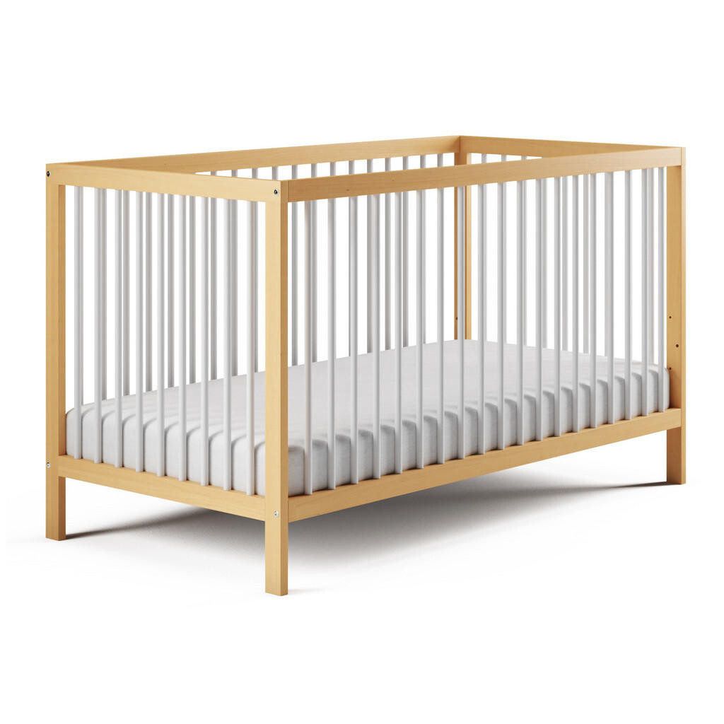 Kids Collective DĚTSKÁ POSTÝLKA s matrací 70x140 cm v přírodní bílé barvě