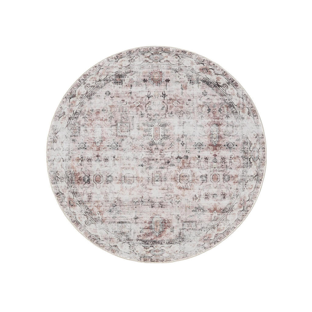 benuta PRATELNÝ koberec George Krémová/Taupe ø 120 cm