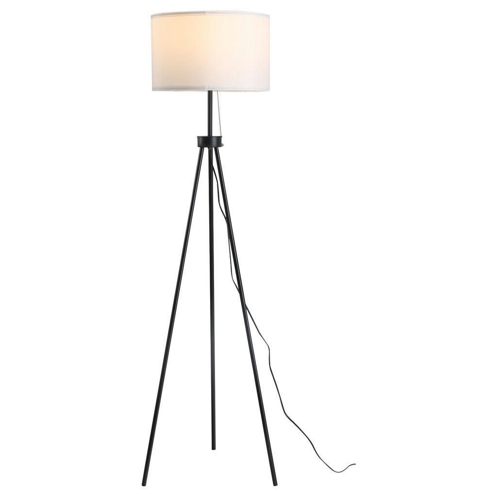 HOMCOM STOJACÍ LAMPA Stojací lampa E27 ocel 37x37x152cm (černá+bílá)