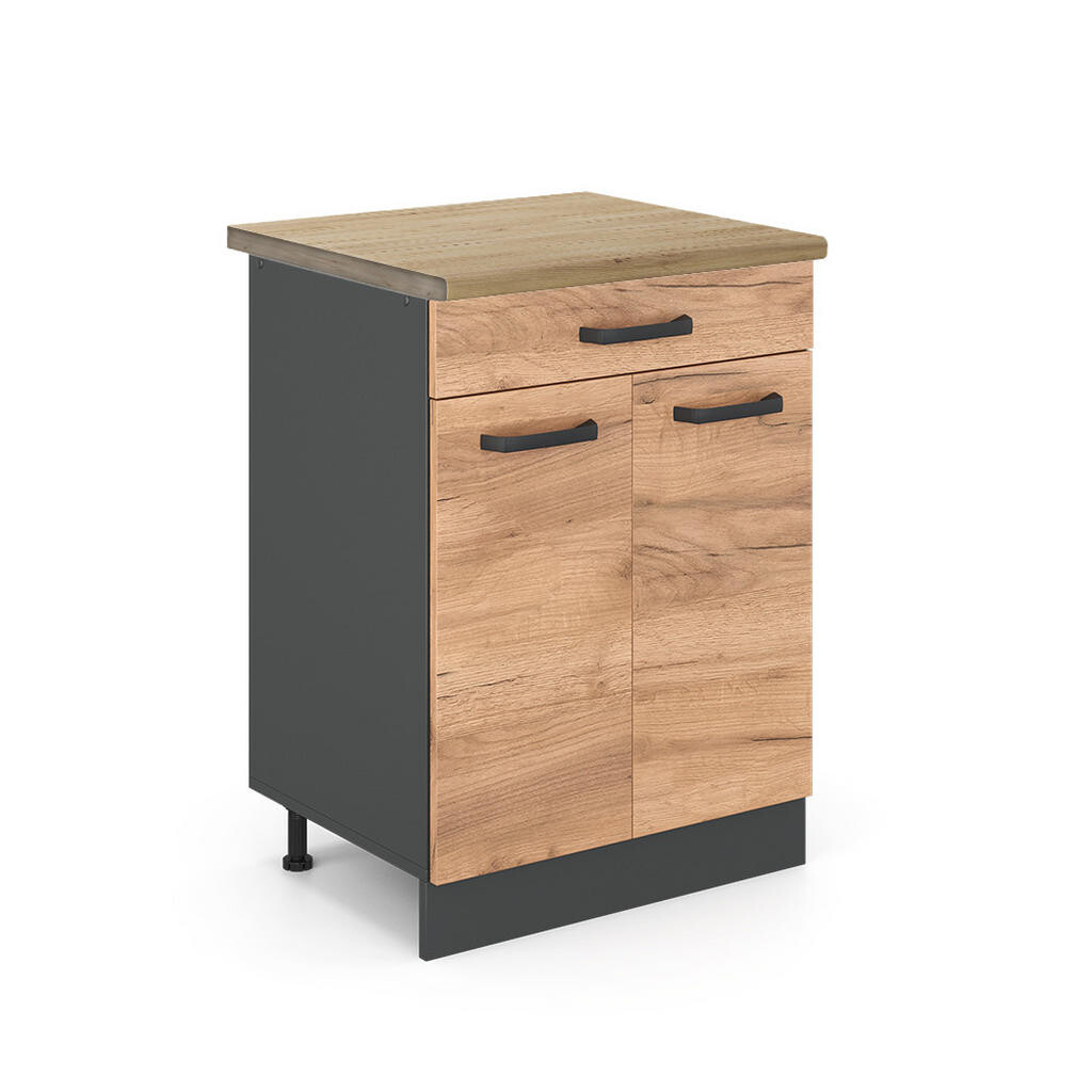 Vicco SPODNÍ SKŘÍŇKA KUCHYŇSKÉ LINKY R-Line Zlatý mocný dub 60 cm , AP Oak