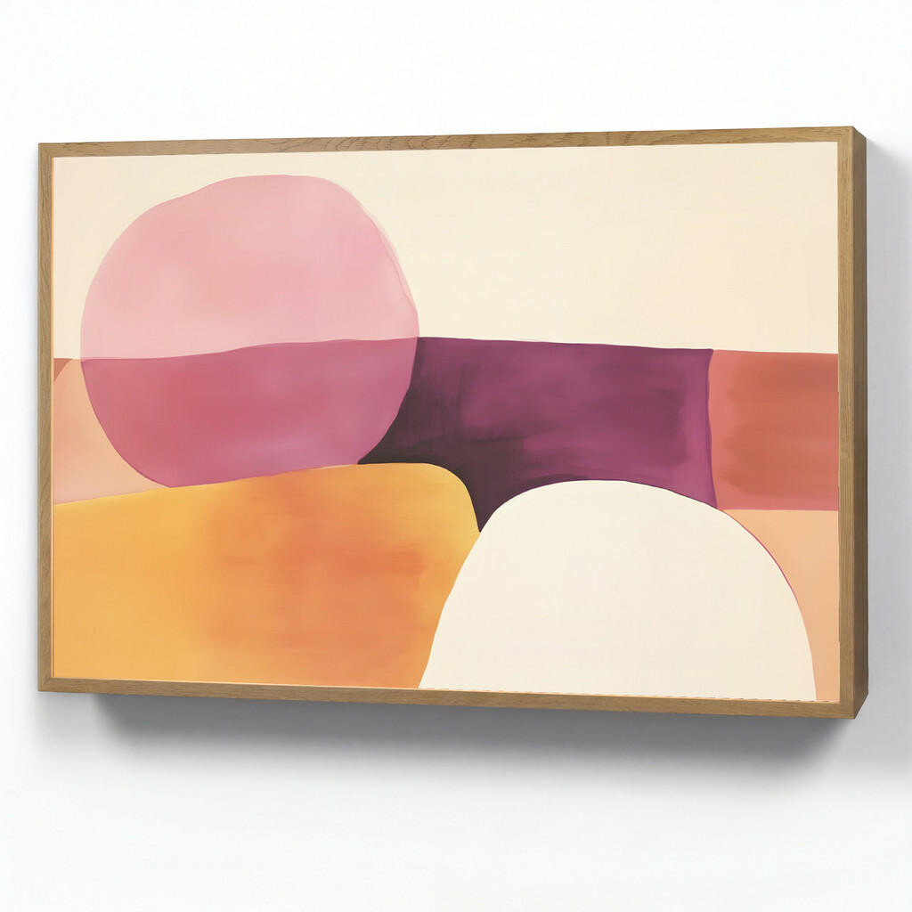 OnlyWow NÁSTĚNNÁ LAMPA S AKUMULÁTOREM Tvary - abstraktní - barevné 90x60 cm