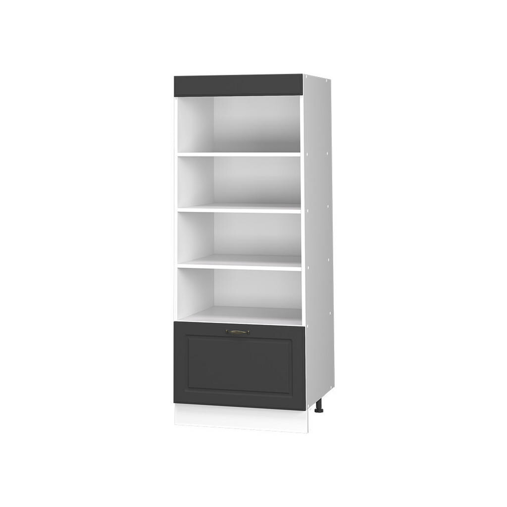 Vicco KUCHYŇSKÝ REGÁL Fame-Line, Anthrazit-Gold Landhaus/Bílá, 60 cm