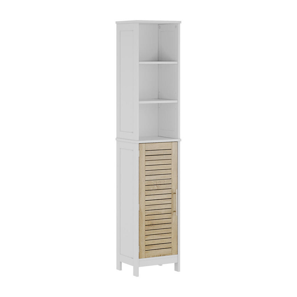 Vicco KOUPELNOVÁ SKŘÍŇKA Looma Bílá/dub 35 x 173 cm se 6 přihrádkami