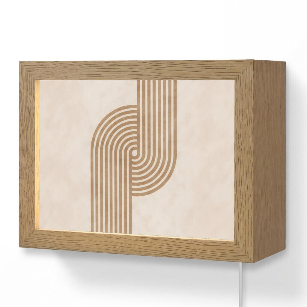 OnlyWow NÁSTĚNNÁ LAMPA Symetrický ohyb - měděná barva 20x15 cm