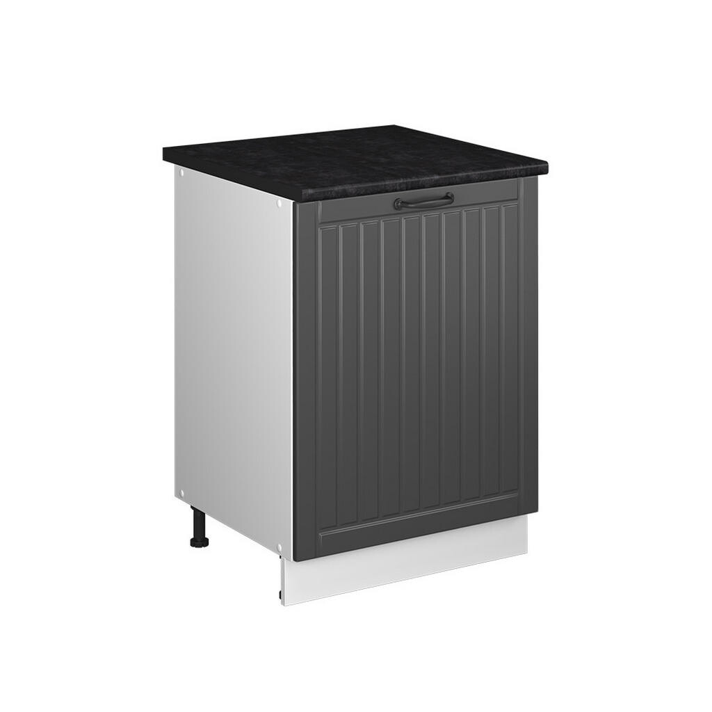 Vicco SPODNÍ SKŘÍŇKA KUCHYŇSKÉ LINKY Fame-Line, Tmavě šedá/Bílá, 60 cm 1 dvířka s pracovní deskou