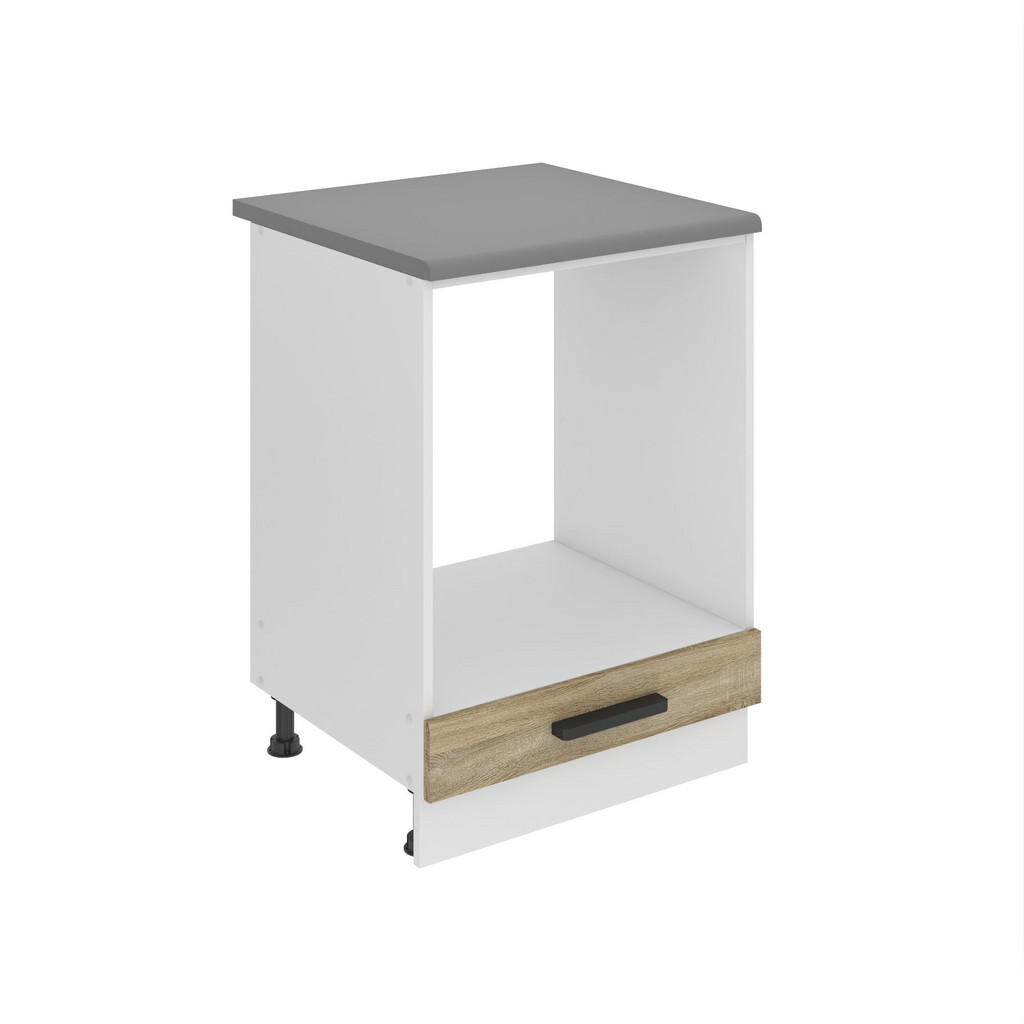 B BELINI GROUP KUCHYŇSKÁ SPODNÍ SKŘÍŇKA 60 cm, SDP, s pracovní deskou, bez dvířek, se zásuvkami, Dub Sonoma