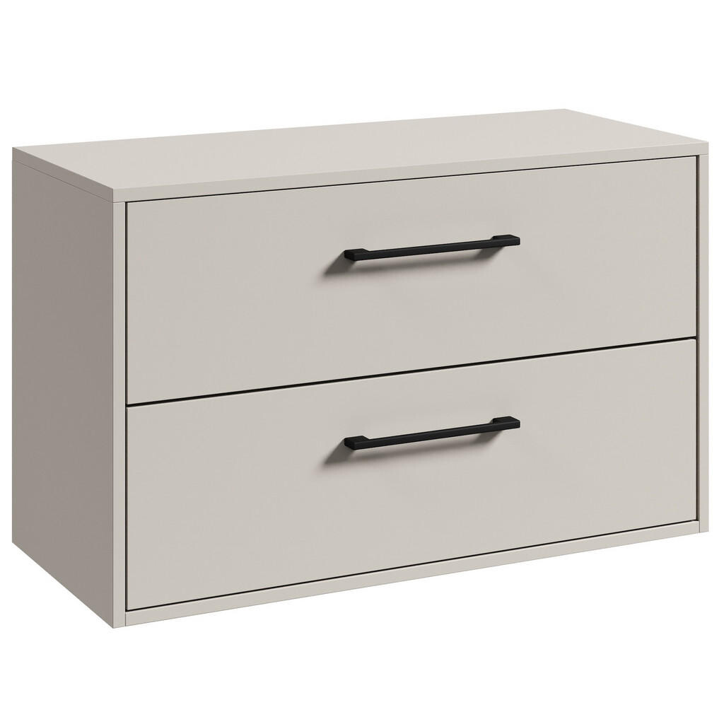 Badplaats SKŘÍŇKA POD UMYVADLO Florence 2 zásuvky cashmere - 80 x 46 x 46 cm