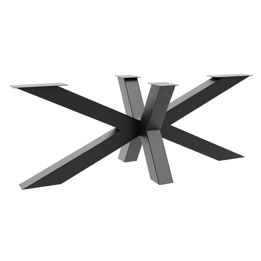 Metalo Pro KOVOVÉ NOHY KE STOLU Acamar Extreme černá 200/70/72 cm