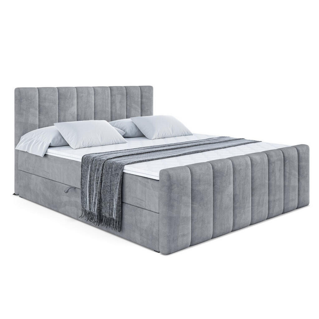 ALTDECOR AMERICKÁ postel OTTA-Z – 160 × 200 cm – H3 – šedá