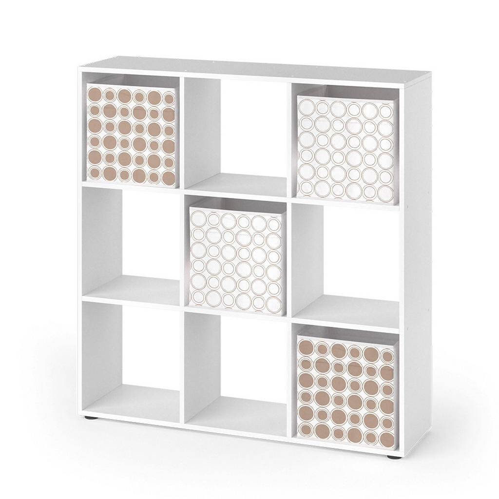 Vicco DĚLICÍ STĚNA Nove Bílá 104 x 108 cm se 4 skládacími boxy opt.2