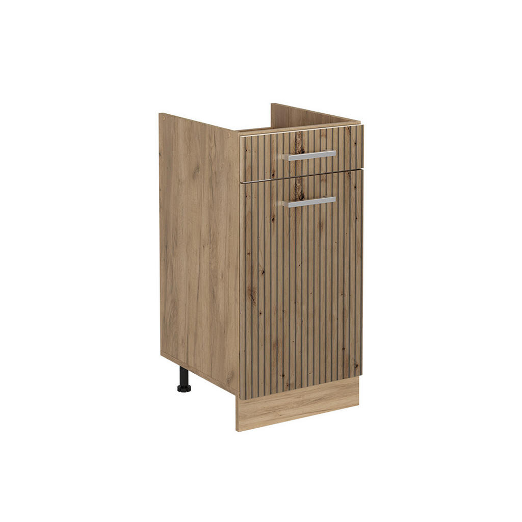 Vicco SPODNÍ SKŘÍŇKA KUCHYŇSKÉ LINKY R-Line, Řemeslný dub/Zlatý mocný dub, 40 cm bez pracovní desky