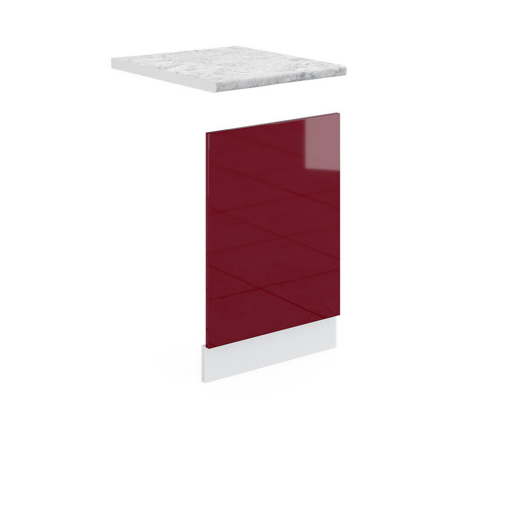 Vicco PŘEDNÍ PANEL R-Line Červená vysoký lesk 45 cm s pracovní deskou