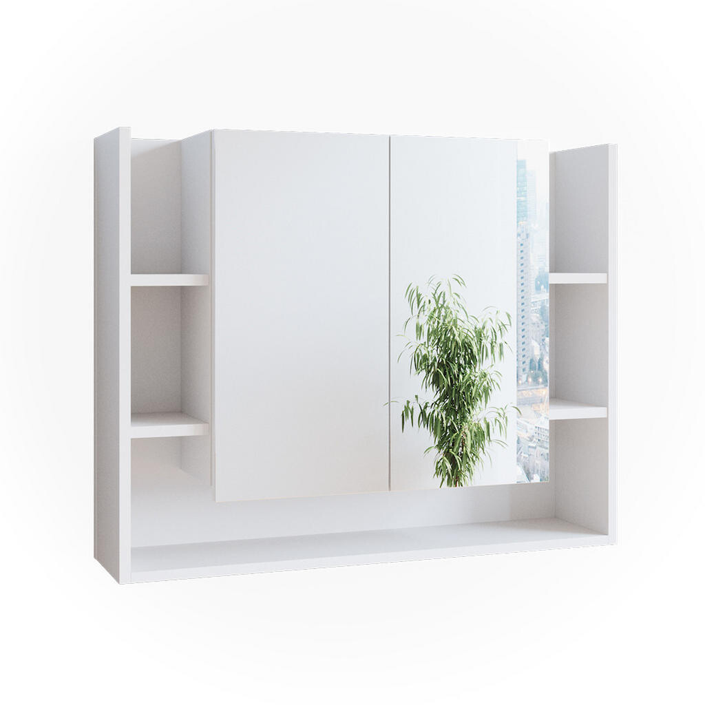 Vicco KOUPELNOVÁ ZRCADLOVÁ SKŘÍŇKA Elira Bílá 80.2 x 64 cm