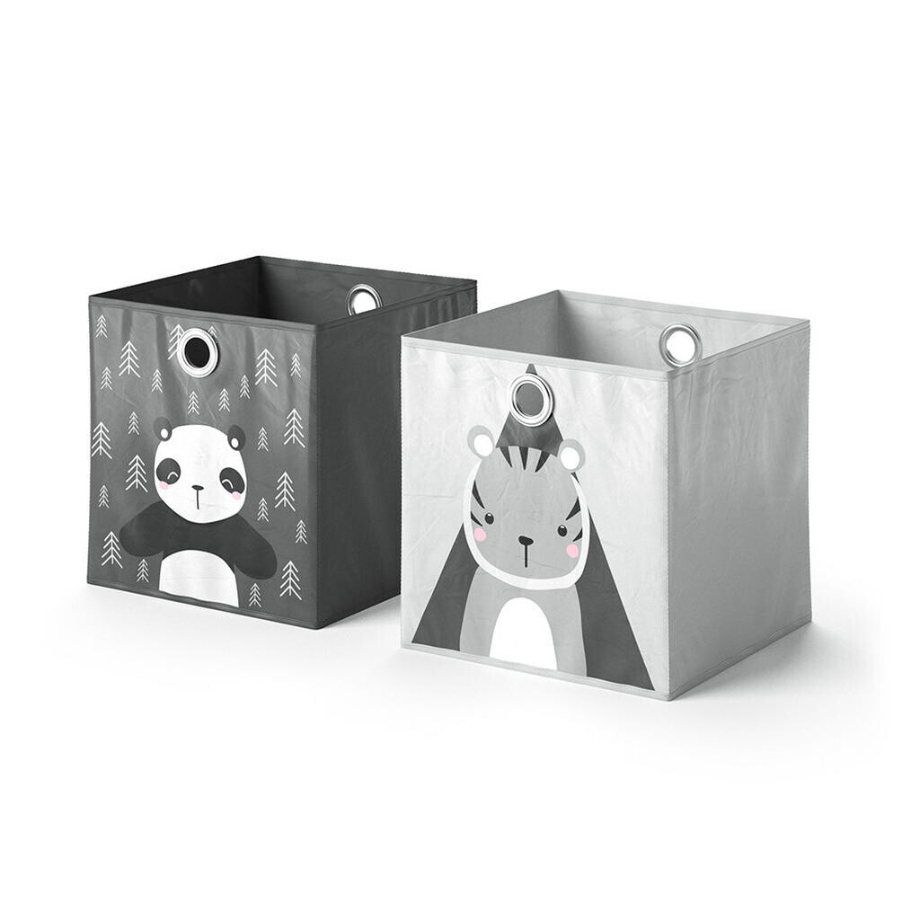 Vicco SKLÁDACÍ BOX Tmavě šedá 30 x 30 cm Sada 2 kusů