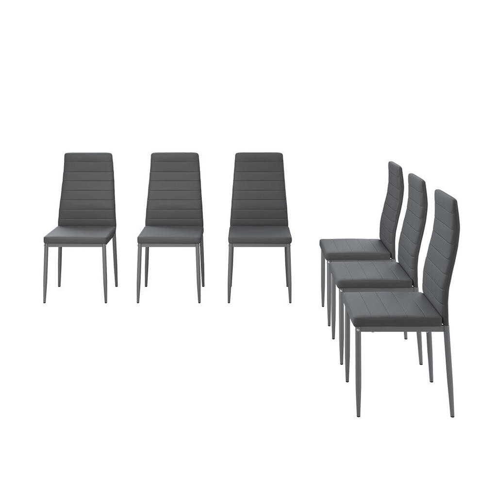 Vicco ŽIDLE JÍDELNY Grand Šedá 42.5 x 48 cm Sada 6 kusů