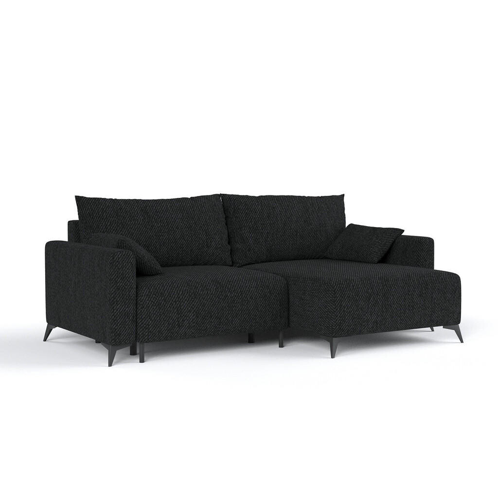 AltaBeds ROHOVÁ SEDAČKA NUVIO, textil, Černá