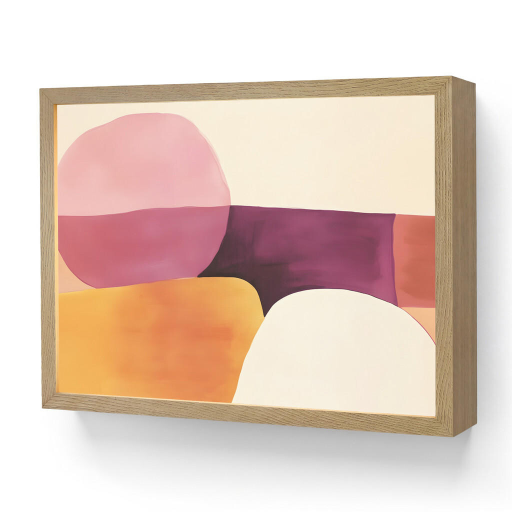 OnlyWow NÁSTĚNNÁ LAMPA S AKUMULÁTOREM Tvary - abstraktní - barevné 40x30 cm