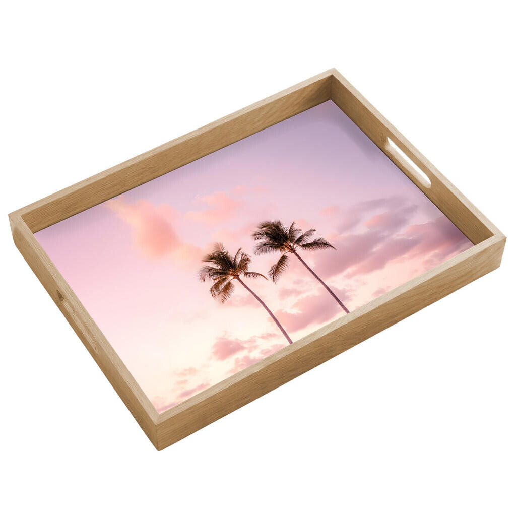 OnlyWow SERVÍROVACÍ PODNOS Palmy - Fialová - Mraky - Obloha 50x35 cm