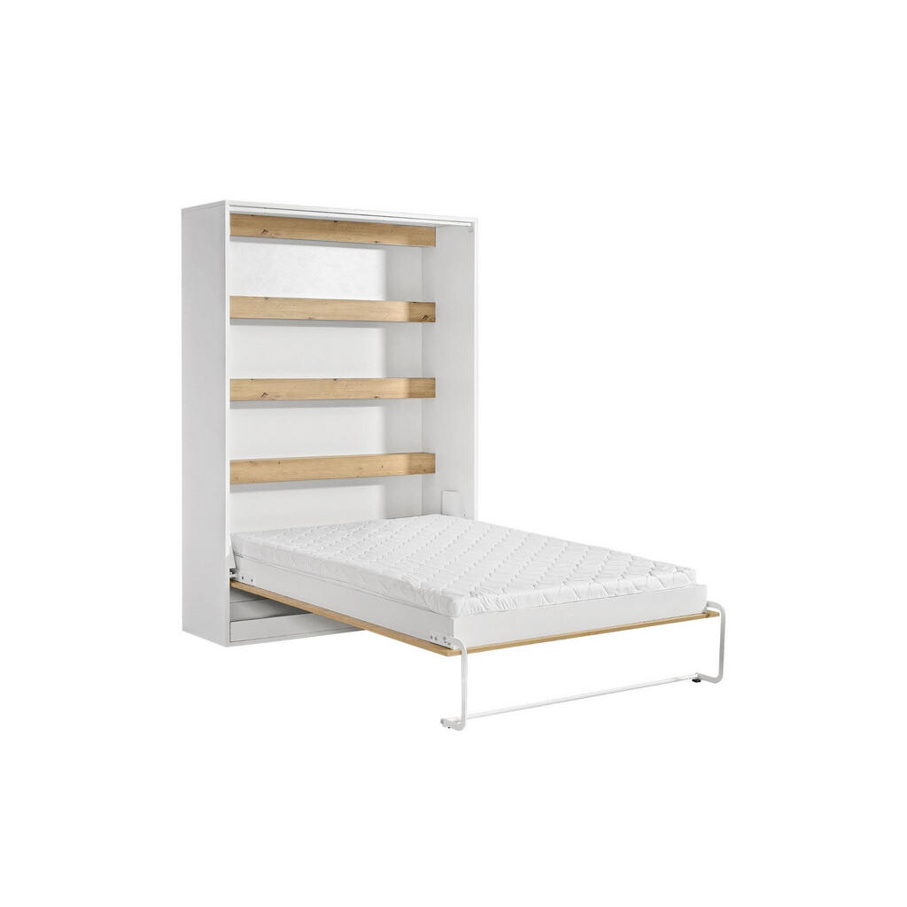 Kaiser Möbel SKLÁPĚCÍ POSTEL Perfekt 140x200 vertikální s matrací Dub + Bílá