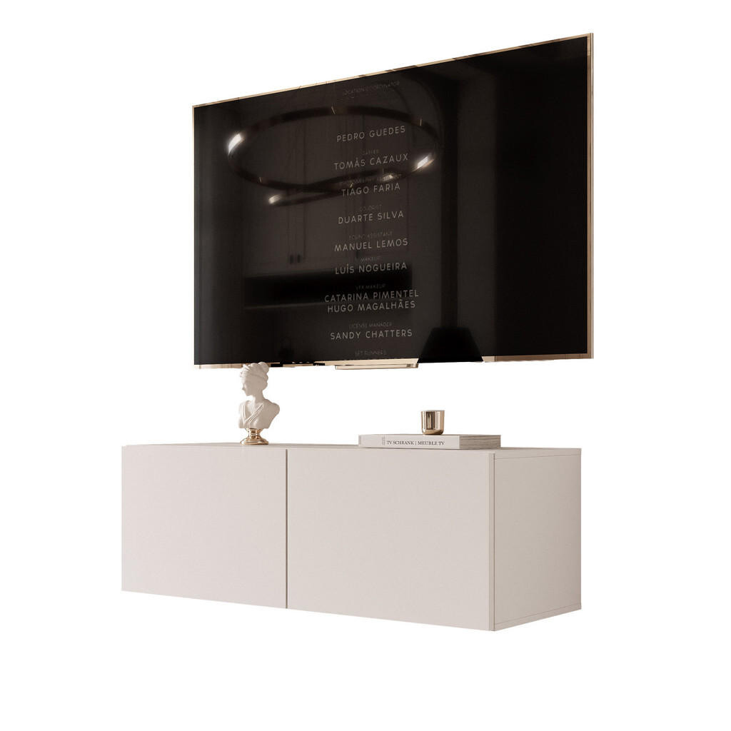 Idohome ZÁVĚSNÁ TV skříňka ANGEL 100 cm s osvětlením KAŠMÍROVÁ