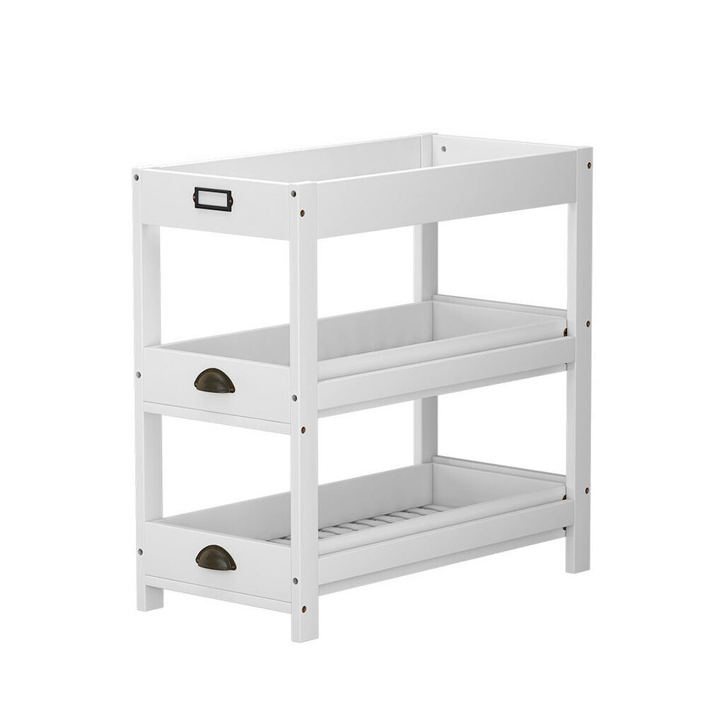 Vicco SKLADOVACÍ REGÁLY Legum Bílá 33 x 66 cm se 3 policemi