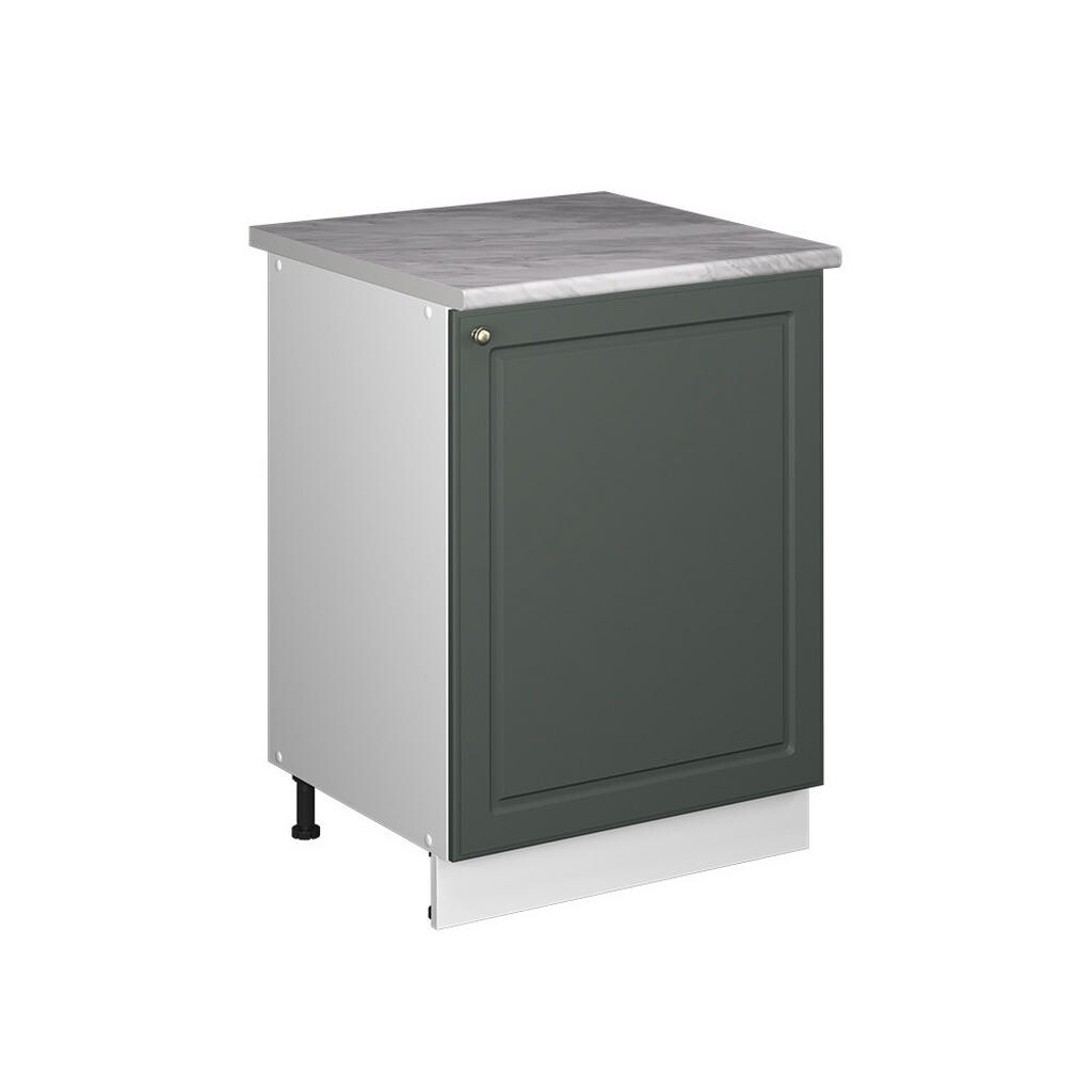 Vicco SPODNÍ SKŘÍŇKA KUCHYŇSKÉ LINKY Fame-Line, Zelená zlatá země/Bílá, 60 cm 1 dvířka s pracovní deskou
