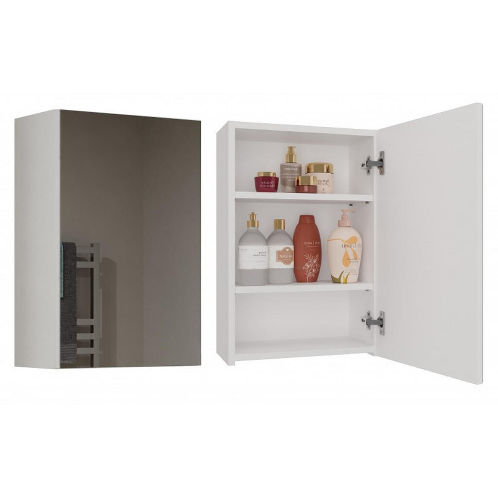 RAUMHIRSCH FURNITURE ZÁVĚSNÁ SKŘÍŇ se zrcadlem Bílá 40/60/22